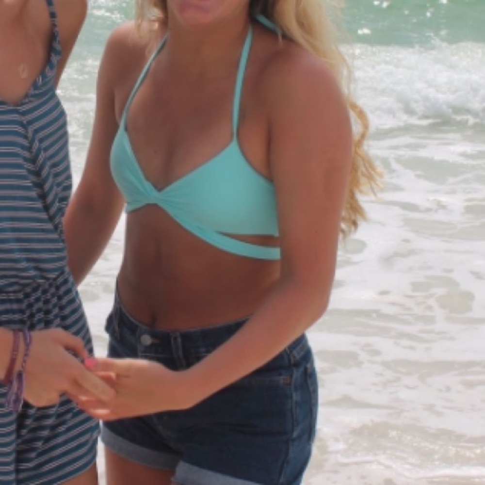 Victoria Secret Light blue wrap around tie bikini